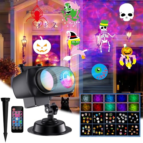 Coolwufan Coolwufan 2026 Upgrade Halloween Christmas Projector Lights