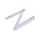 uxcell Folding Ruler 1 Meters 10 Fold Metric Measuring Tool ABS for Woodworking Engineer White
