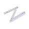uxcell Folding Ruler 1 Meters 10 Fold Metric Measuring Tool ABS for Woodworking Engineer White