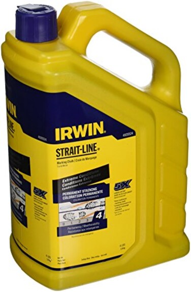 IRWIN Tools STRAITLINE Permanent Staining Marking Chalk Indigo Blue 4 lb 4935524
