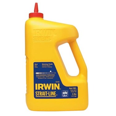 IRWIN Irwin Tools STRAITLINE Marking Chalk Standard Red 5 lbs 65102