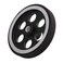 CNBTR Aluminum Industrial Encoder Wheel Meter Wheel Diameter 65mm for Rotary Encoder with Wrench Screws