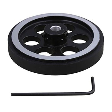 CNBTR Aluminum Industrial Encoder Wheel Meter Wheel Diameter 65mm for Rotary Encoder with Wrench Screws