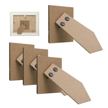 Crapyt 4 PCS Easel Back Picture Frame Backing Board Photo Frame Easel Back Easel Backs SelfAdhesive for Picture Frames Canvases and Paintings 409