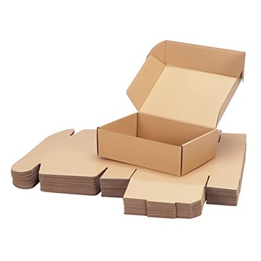 PHAREGE 10x7x3 inch Shipping Boxes Bulk 25 Pack Brown Tab Lock Tuck Top Mailer Boxes for Packaging Small Business Medium Cardboard Gift Boxes for Wrapping Mailing Present