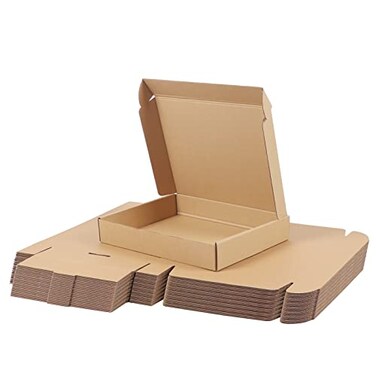 PHAREGE 12x9x2 inch Shipping Boxes Bulk 25 Pack Brown Tab Lock Tuck Top Mailer Boxes for Packaging Small Business Medium Cardboard Gift Boxes for Wrapping Mailing Present