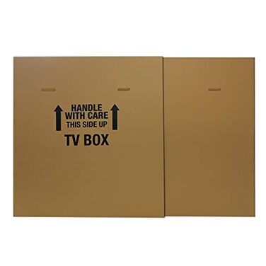 UOFFICE Moving Boxes Bundle TV Box 1Pack Adjustable Flat Screen TV Moving Boxes for Packing Moving Storage with Handles