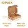 PHAREGE 9x6x2 inch Shipping Boxes Bulk 40 Pack Brown Tab Lock Tuck Top Mailer Boxes for Packaging Small Business Small Cardboard Gift Boxes for Wrapping Mailing Present