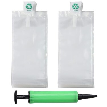 MIUPOO Miupoo Packaging Air BagsClear Plastic Inflatable Air Packaging Protector Bag with Free Pump CushionAir Inflatable Cushion Blocking Packaging Bag4x8 Inches100 Pieces
