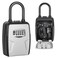 Fayleeko Portable Key Lock Box Lock Box Wall Mounted for House Key Car Keys 6 Key Capacity Weatherproof Resettable Code Grey 1