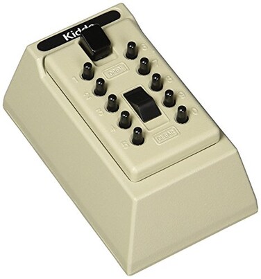 Kidde AccessPoint 001409 KeySafe Original Push Button Combination Permanent Key Lock Box 5Key Clay