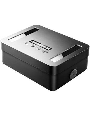 Vaydeer Metal Time Lock Box Phone Lock Box with Timer Timed Locking Safe SelfControl Container with USB C ChargeChild Lock Audio Prompt Time Release Storage Locker for PhoneMedicine