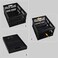 Utiao 16 Quart Collapsible Storage Crates 3 Packs Black Folding Storage Bin Plastic Milk Crate