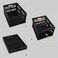 Utiao 16 Quart Collapsible Storage Crates 3 Packs Black Folding Storage Bin Plastic Milk Crate