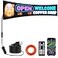 Rayhome RAYHOME Dual Row P5 Huge Bright Advertising Programmable LED Sign 31x8 Flexible Digital Scrolling Light Sign Custom Text Message Pattern LED Display for Store Car Hotel