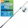 Better Boat Extension Pole Telescoping Rod 49 ft Extendable Deck Brush Handle Boat Hook Painters Stick 34 Universal End Twist Lock for Paint Rollers Mops and Long Reach Tasks