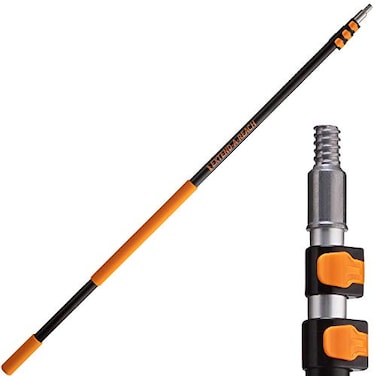 EXTEND-A-REACH 412 ft Long Telescopic Extension Pole MultiPurpose Extendable Pole with Universal Twiston Metal Tip Lightweight and Sturdy Best Telescoping Pole for Painting Dusting and Window Cleaning