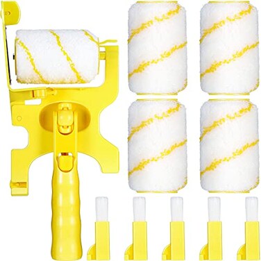 Zonon 9 Set Paint Edger Combo Kit Paint Edger Roller Brush Multifunctional Handheld Tool with Extra Replacement Roller and Brush for Room Wall Ceiling Indoor OutdoorXT Style