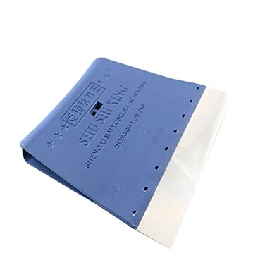 PZRT Stainless Steel Solder Paste Scraper 155mm Flat Squeegee Scraping Board for Grinding and Polishing Blue