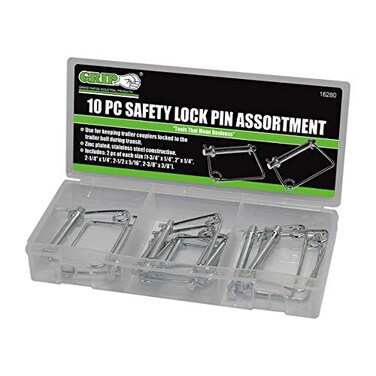 GRIP GRAND Grip 10 pc Safety Lock Lynch Pin Assortment Apple Computer