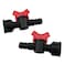 RLECS Barbed Ball Valve 2pcs 34 Internal Thread to 12 Hose Barb inLine Ball Valve ShutOff Switch Garden Hose Valves Micro Irrigation Pipe Water Switch Controller For Garden Lawn Agricultural