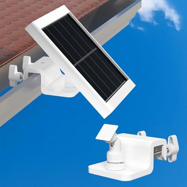 Didalo Gutter Mount Compatible for Ring Solar Panel 360Adjustable Universal Solar Panel Gutter Mount for Ring Arlo Eufy Wyze Reolink Solar Panels Camera Not Included