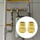 Vkinman 2Pack NPT Brass Natural Gas Quick Connect Adapter Kit 34 Grill Propane Conversion Connector