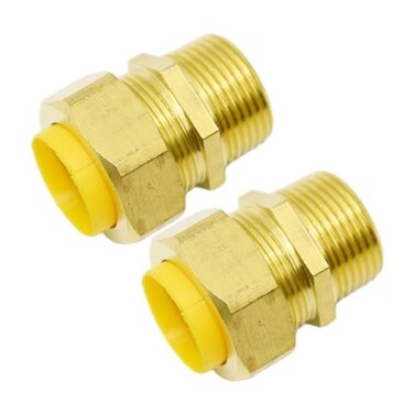 Vkinman 2Pack NPT Brass Natural Gas Quick Connect Adapter Kit 34 Grill Propane Conversion Connector