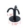 MY MIRONEY 4pcs Black Stainless Steel Ceiling Hooks Three Fork Hook Hardware Wall Mount Hooks for Hanging Bird Feeders Lanterns Plant Baskets