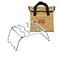 camping moon CAMPINGMOON Campfire Trivet Pot Stand Folding 304 Stainless Steel Two Height Adjustable Portable with Storage Bag 95 L MS1012