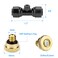Petutu 20 Pack Brass Mister Nozzles with 20 Pack Misting Nozzle Tees with 2 Pack End Plugs for Outdoor Cooling System Patio Misting System