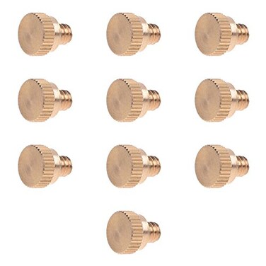 BLUECELL Bluecell World BCP 10PCS 1024 Screw Thread Brass Misting Nozzle Plug for Outdoor Cooling System