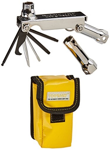 TopSaw TSPWPBL Multitool for Chainsaws and Outdoor Power Equipment ChromeBlackYellow