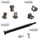 SYOWADA 90102 Adjuster Part Kit Replacement For Echo Chainsaw CS346 CS352 CS310 Side Adjuster Kit