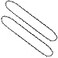 Opuladuo 18 Inch Chainsaw Chain for DEWALT DCCS672 DCCS672X1 DCCS672B 60V Chainsaw 18 Replacement Chain for DEWALT DCCS600 Chainsaw