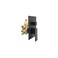 Drettyer 2 Way Outlet Function Solid Brass Shower Diverter Valve Mixer RoughIn Shower Handle Valve Kit Replacement in Matte Black