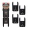 StealthMounts Tool Holder Compatible with Ridgid 18V 4 Pack Black Locking Tool Mounts Made in the UK