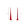 lasenersm 2 Pieces Cones Nozzles Caulking Nozzle Caulk Nozzle Applicator Caulking Nozzle Tips Replacement Extension Red