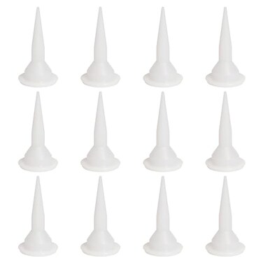 Red Devil 1049 Plastic Sausage Caulking Gun Nozzles 4 Inch 12 Pack
