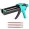 Zyklonix Dual Caulking GunEpoxy Gun for 135 fl oz400 ml11 Mix RatioManual Dual Component Adhesive Applicator with Mixing NozzlesGreen
