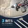 ZELCAN Chisel Set with SDS Max Shanks 3pc SDS Max Chisel Drill Bit Set with Flat Point Scaling Chisels 12 Rotary Hammer Drill Bit Home Improvement Tools for Concrete Stone Tile Floor Removal