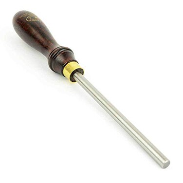 Crown Tools 377W Big Horn 20260 Cabinet Scraper Burnisher with Dark Stained Beechwood Handle