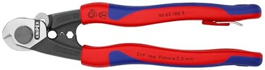 KNIPEX 95 62 190 T BKA Tools Wire Rope Cutters MultiComponent Tethered Attachment 9562190TBKA