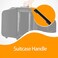 RDEXP Suitcase Handle Replacement Parts 115B Replacement for B115 Black Metal Plastic