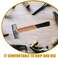 Mobestech Masonry Hammer Handle Replacement 984 Inch Oval Eye Smooth Wood Handle for Durable Hand Tool Grip