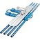 VEVOR Bull Float Magnesium Concrete Float 48 x 8 Round End Concretes Floats Tools Cement Tool Bull Concrete Kit Bull Float with 4 Float Handle Bull Floats Bracket Concretes Tools Finishing Bulls