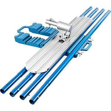VEVOR Bull Float Magnesium Concrete Float 48 x 8 Round End Concretes Floats Tools Cement Tool Bull Concrete Kit Bull Float with 4 Float Handle Bull Floats Bracket Concretes Tools Finishing Bulls
