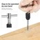 Saipe Adjustable THandle Tap Wrenches Set Ratchet Tap Holder Wrench with 5pcs M3M8 Metric Screw Thread Tap Set and Twist Drill Bits Set