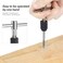 Saipe Adjustable THandle Tap Wrenches Set Ratchet Tap Holder Wrench with 5pcs M3M8 Metric Screw Thread Tap Set and Twist Drill Bits Set