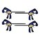 IRWIN QuickGrip 1964758 OneHanded Mini Bar Clamp 4 Pack 6 Blue
